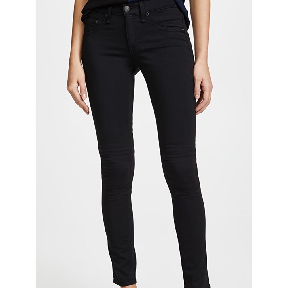 RAG & BONE Jean black plush legging jeans